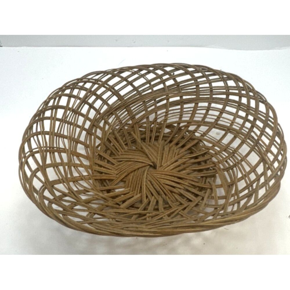 Lot Of 9 Vintage Bread Baskets Graduated Sizes Square Round Bottom Country Farm - Picture 12 of 12